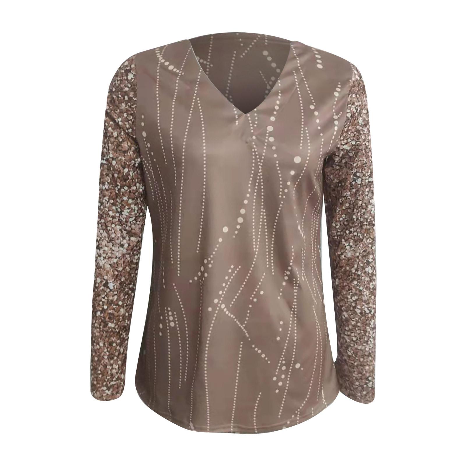 

Женская мода с v-образным вырезом и длинными рукавами, пуловер, блузка XL жёлтый