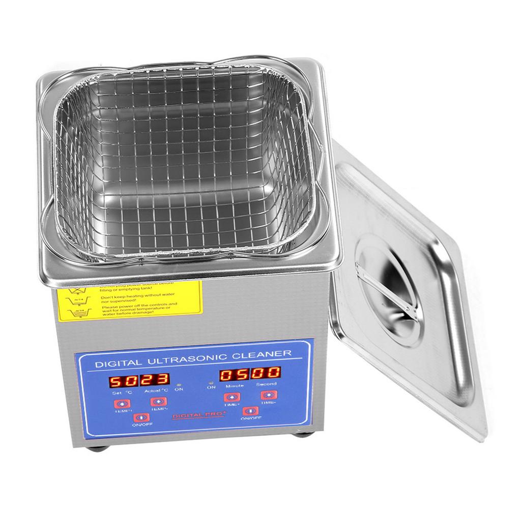2L Digital Ultrasonic Cleaner with Heater Stainless Steel Digital Washer