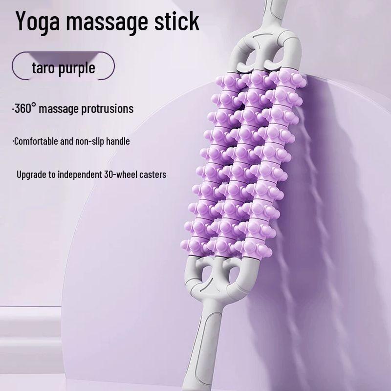 Three-Row Bendable Sensory Massage Roller Stick