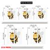 2pcs 2D flat printing Curtains Cute Bee Flower Flying Polyester Without Electricity Festive Wall Decor Perfect for Indoor