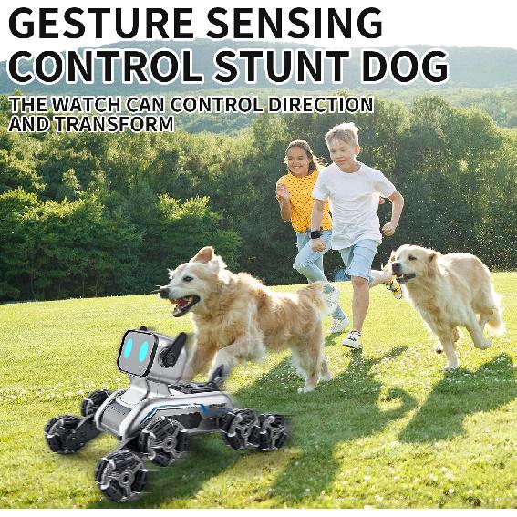 8WD Gesture Sensing Stunt Robot Dog RC Car Toys for Ages 8-13| Kids Toys Boys 6 7 8 9 10 11 12 13 Year Old Boy Birthday Gift