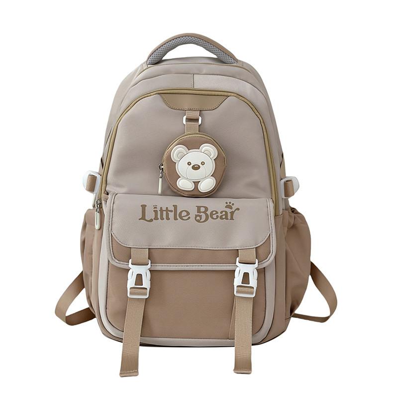 College Style Girl Backpack With Breathable Polyester For School And Travel Use