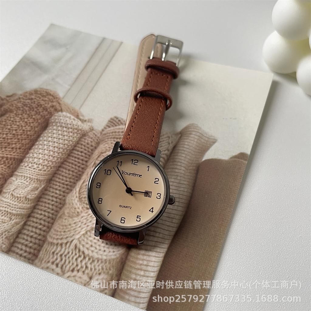 Exam Special Watch Female Niche Students College Entrance Examination Straight-A Student Silent Calendar Quartz Watch Male