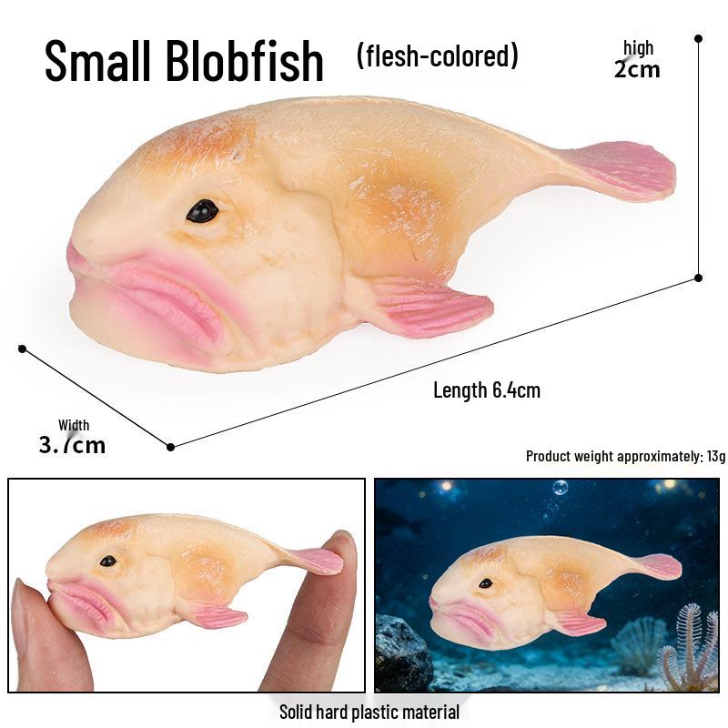 Solid Cross Water Drop Fish Simulation Toy Model - Bobo Sea Creature Ornament