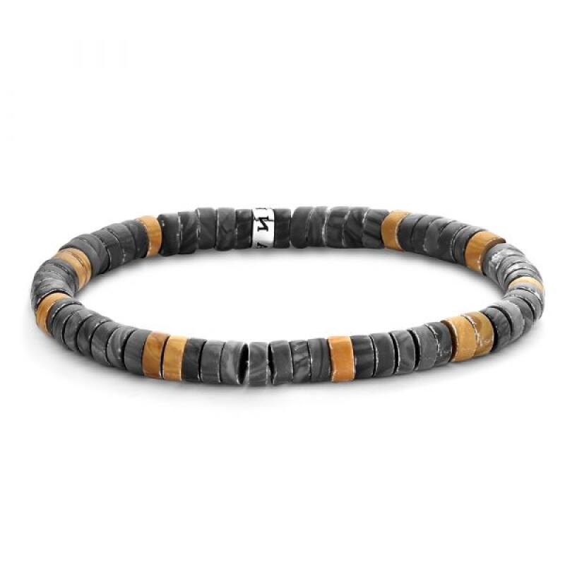

[Frank 1967] Sicilian Gemstone Bracelet Camel Brown 7FB-0430