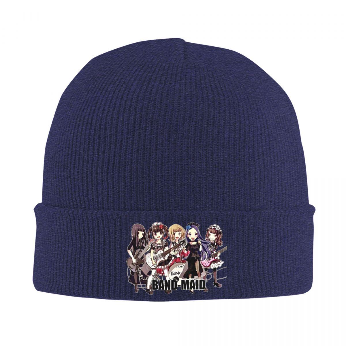 

Band Maid Japan Metal Rock Warm Knitted Cap Winter Knit Bonnet Hat Skullies Beanies Hip Hop Caps for Unisex One Size