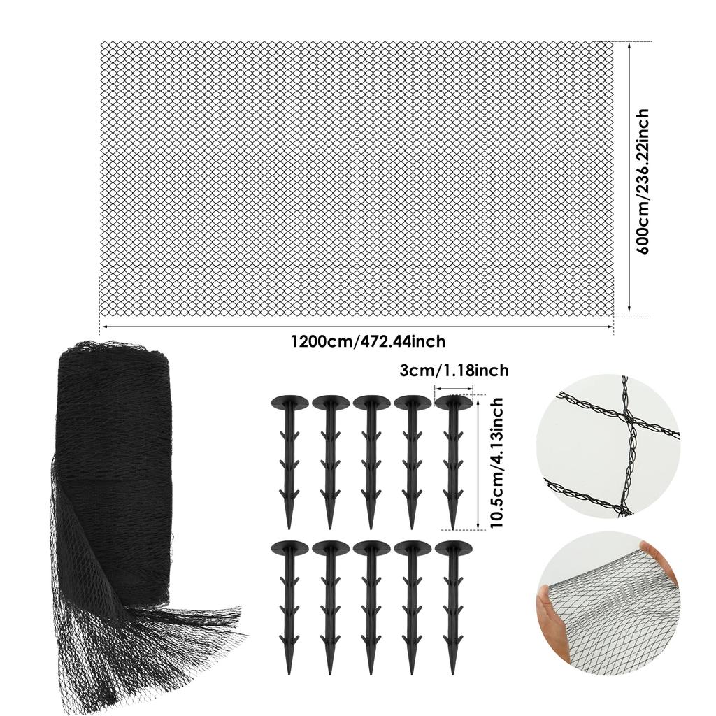 New Anti Bird Pond Netting Cover PE Protective Netting Elasticity Protective Mesh Cover Thickened Pond Safety Net for Poultry