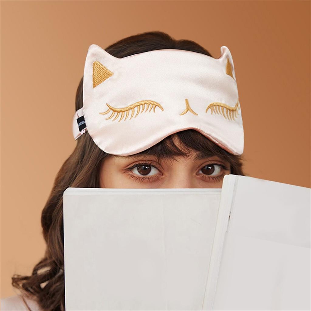 Comfortable And Breathable Eye Mask ,  Natural Silk Sleep Mask Cute Smooth And Soft Eye Covers For Sleeping