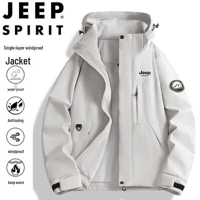 JEEP SPIRIT Men's Windproof Waterproof Outdoor Jacket