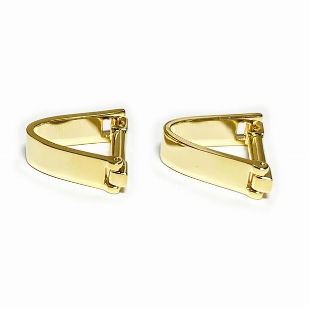 Kamakura Cufflinks Workshop Gold Plain Wraparound Cufflinks cf144