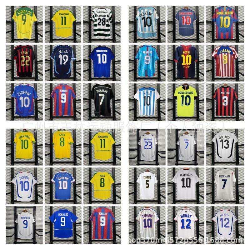 Retro 67AC Brazil 22 Kaka Short Sleeve Football Jersey Unisex Women