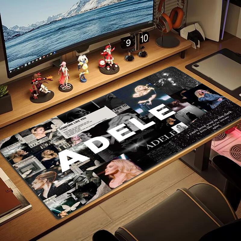 Adele Color Mouse Pad Large Gaming Table Cushion Non-slip Laptop Tablet Big Mousepad XXL Mat Mini PC Playmat With Lock edge
