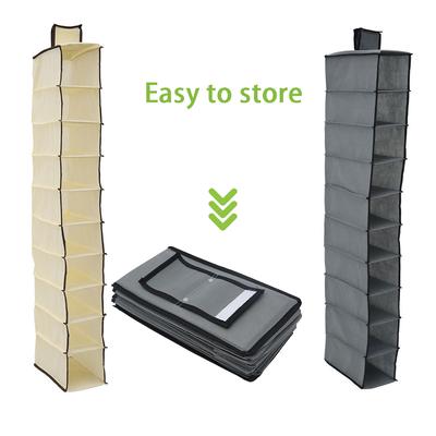 Hängender Schuh-Organizer 10-Regal Hängende Schrank-Organizer Aufbewahrung Schuhe Organizer Regale Hängendes Schuhregal Halter für Schlafzimmer