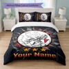 Ajax Amsterdam Custom Name Text Bedding Set 1 Duvet Cover+2 Pillowcases Soccer Logo Personalized Gift For Special Occasion Bedroom Decor