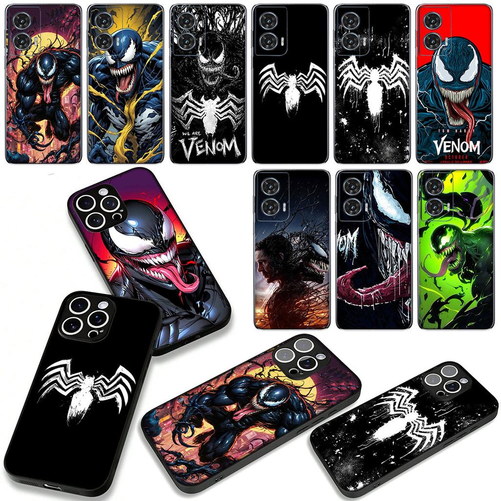Venom Logo Marvel Phone Cover Case for Xiaomi Redmi Note 14 12 13 ProPlus A3 Pro Plus 12C 13C 14C 5G 4G Casing