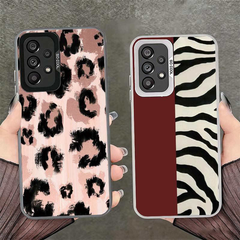 Leopard Print Trend Desgin Soft Phone Case for Samsung A17 A16 A15 A14 A13 A57 A56 A55 A54 A53 A37 A36 A35 A34 A33 A26 A25 A24 A