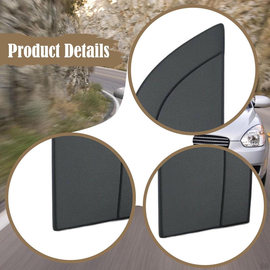 Car Door Molding Triangle Cover Protection Decorative Replacement Panel Exterior Decoration
