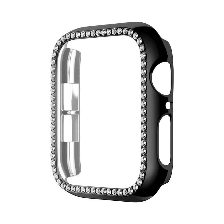 Diamond Cover for Apple Watch 10 9 8 Case 46mm 42mm 45mm 41mm 44/40mm Bling Protector iWatch series 7 se 6 5 Bumper Accessories