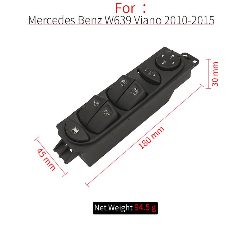 For Benz W639 Car Electric Power Master Window Switch Replacement For MERCEDES-BENZ VIANO VITO VITO / MIXTO 6395451013