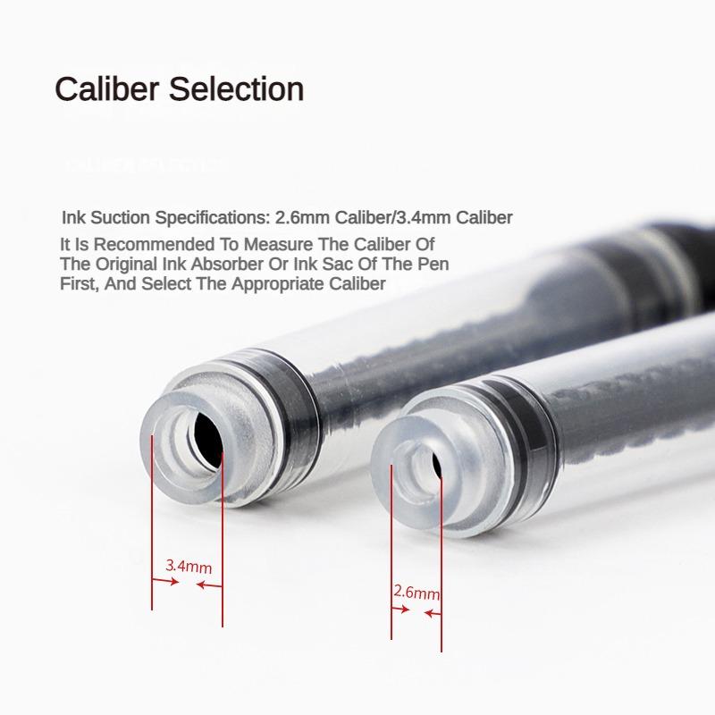 Convertitori d'inchiostro JINHAO per penne stilografiche Tipo a vite 5/3/1 PZ Calibro 2,6 mm/3,4 mm Assorbimento d'inchiostro Forniture scolastiche e per ufficio Cancelleria