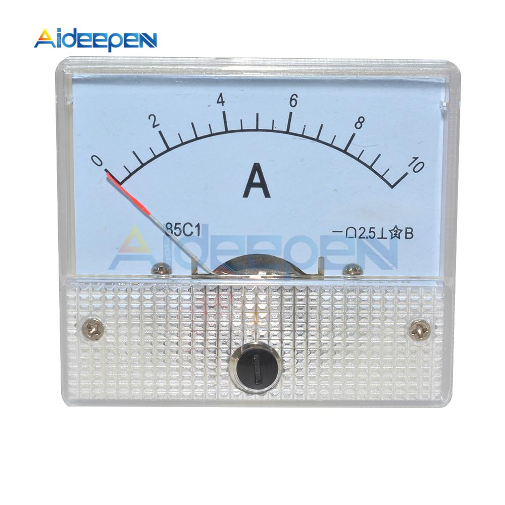 DC Analoges Panel Voltmeter Amperemeter Amp Volt Messgerät 85C1 30V 50V 5A 10A
