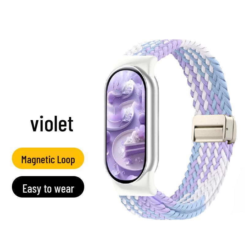 Xiaomi Band 10 Nylon Woven Strap with Built-in Magnetic Buckle, Compatible with Xiaomi 9/8.