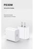 30W Type-C Charger for Apple: Compatible with iPhone 16 Pro and 12 Max Charger and Sync Cable.