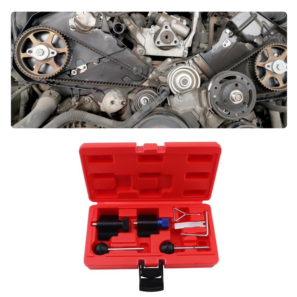 7pcs Timing Tool Kit Double Overhead Camshaft Crankshaft Positioning Lock Professional Grade Includes Storage Box