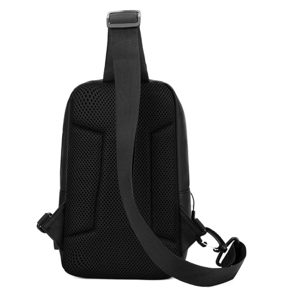 Oxford Men Chest Bag Solid Color Phone Crossbody Bag Casual Male Shoulder Bag Travel