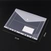 Plastic 11-hole Loose-leaf File Bag Transparent 3-hole Folder+6pcs Binder Pockets Document Pouch for Office and School Supply