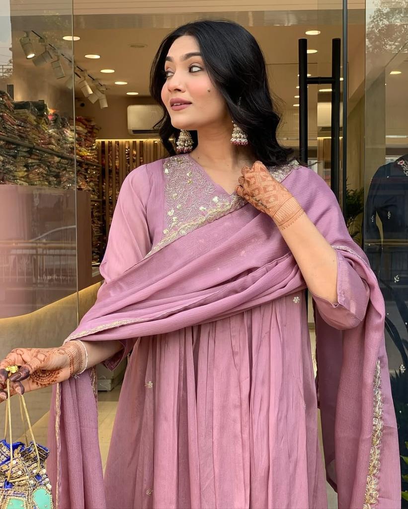 Beautiful Designer Salwar Suit Kurti Pant Dupatta Set Women Bollywood Anarkali Dress