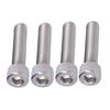 4PCS Bright Finish Hex Bolt Stainless Steel Allen Head Bolt Wheel Center Cap Screw  For Construction