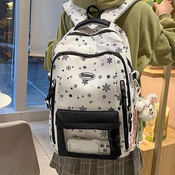Schoolbag Japanese high-value schoolbag girl large-capacity Mori printed backpack cute junior high school student lightweight travel backpack