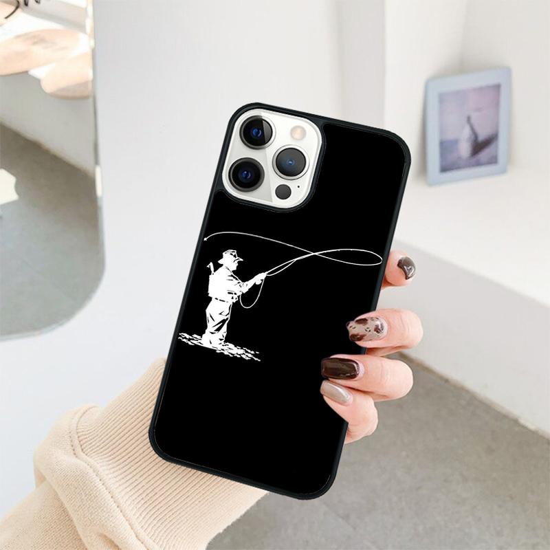 

Fishing Heartbeat Phone Case For iPhone 17 Air 16 15 14 11 12 13 Pro MAX Plus coque Cover Shell iPhone 11pro max