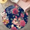 3D Flower Fashion Round Rugs for Living Room Sofas Decoration Bedroom Carpet Chair Mat Lounge Rug Anti-skid Floor Mats Washable