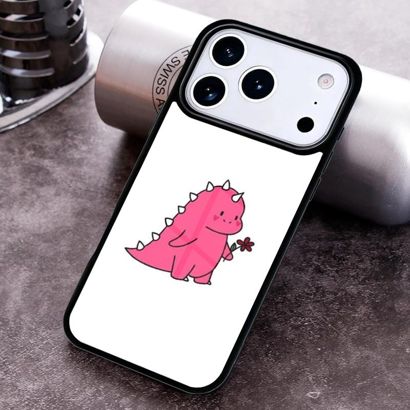 Dinosaur Couple Cat Pinch Face Phone Case For iPhone 17 16 15 14 13 12 11 Pro Max Plus 17Air Soft Silicone Cover