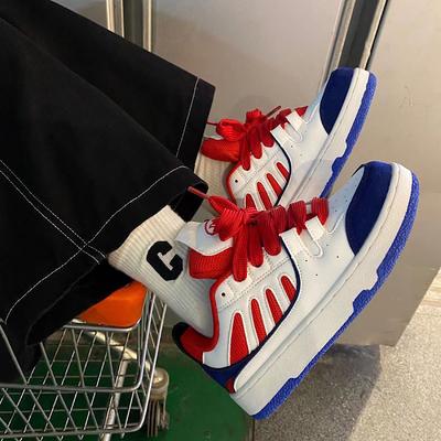 New Summer Fashion Lightweight Contrasting Sports Shoes Women's Niche Casual Student Skateboard Shoes Tide