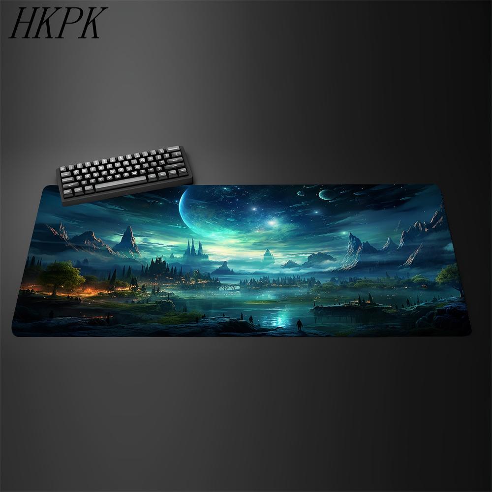 Galaxy Gaming Muismat Heelal Ruimte Zon Planet Bureau Mat Rubberen Mat Antislip Anime Muispad Bureau Beschermer Toetsenbordmat x