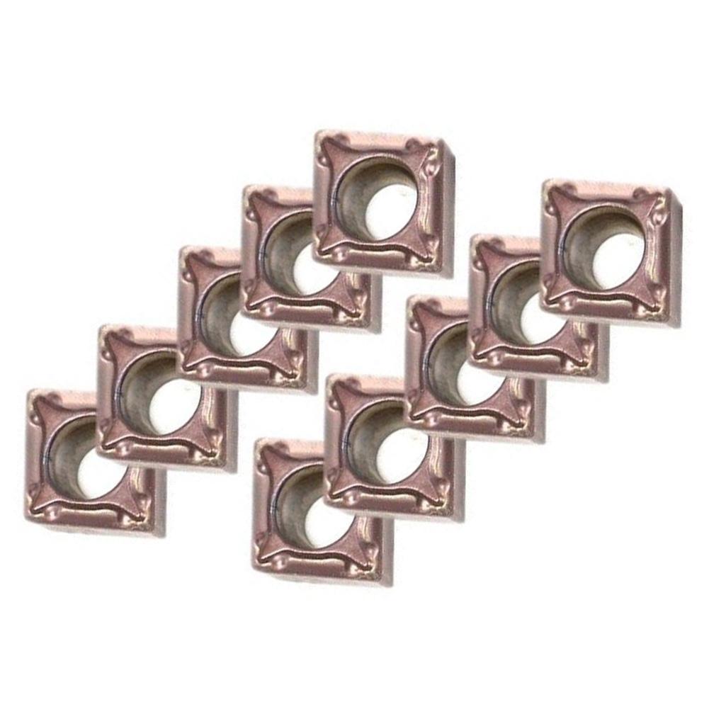 10pcs CCMT060204 Carbide Inserts plus SCMCN1010H06 Lathe Tool Holder 10mm Shank with Easy Blade Replacement Wrench