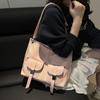 Korean Style PU Underarm Bag Large Capacity Shoulder Bag Portable Multi-Pouch Tote Bag  Girls