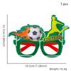 Cartoon Football Themed Party Non-woven Plastic Glasses Children Birthday Party Decorations Football Fan Photograph Props