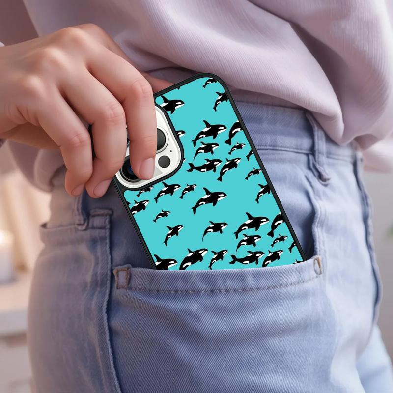 Orcas Killerwale Handyhülle Für iPhone 17 Air 15 16e 14 13 Pro Max Hülle 12 11 Pro Max PLUS cover