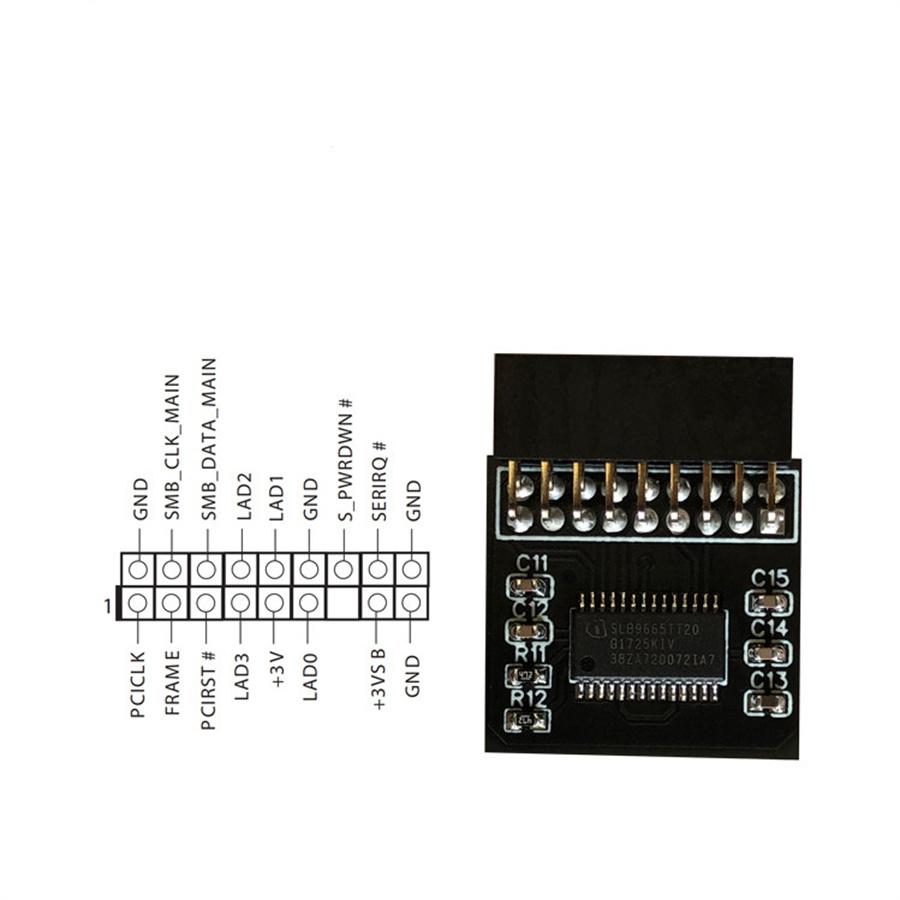 TPM 2.0 Security Module Board For ASROCK 18PIN LPC Motherboard Windows 11