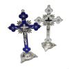 Plum Blossom Metal for Cross Jesus Christ Bitterness Church Sacred Statue Ornaments Office Household Religious Goods X3UC