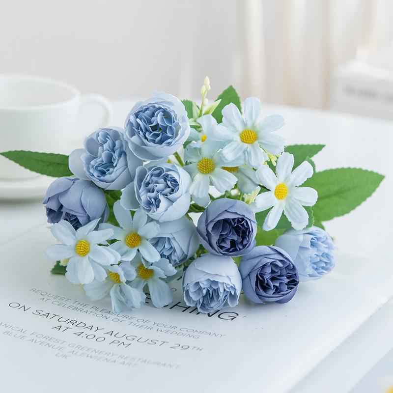 

1/3Pc Artificial Flowers Rose Wedding Home Bedroom Table Festival Decora Outdoor Garden Yard Bridal Bouquet DIY Gift Accessories 1 pc