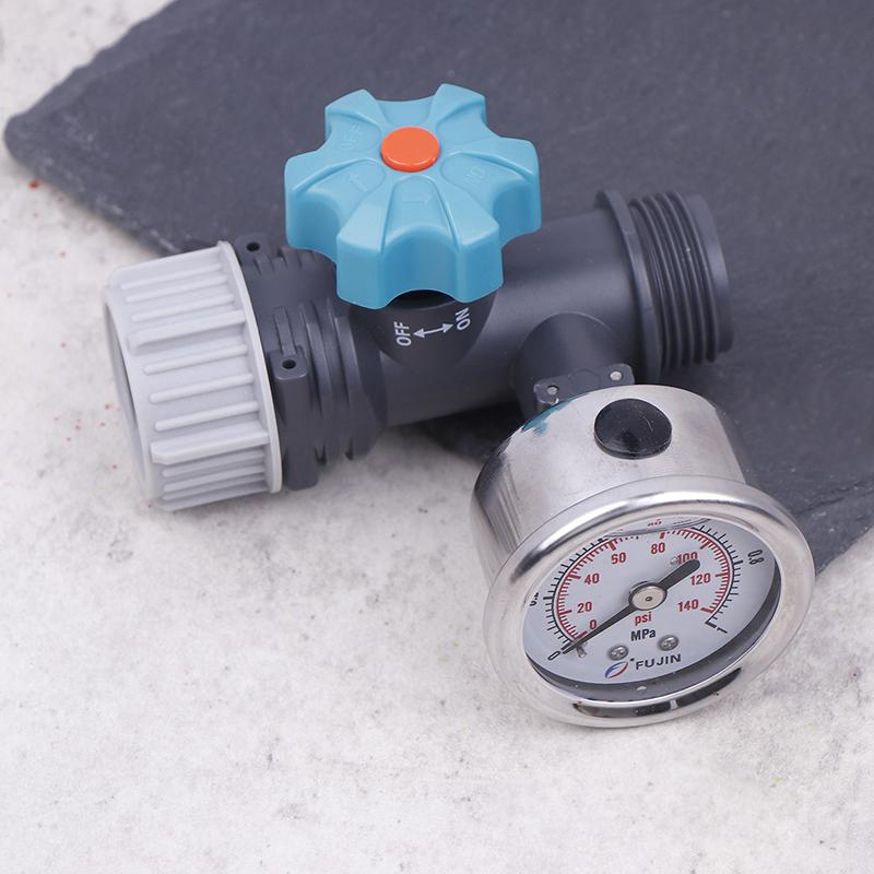 Regolatore di Pressione G3/4'' Regolabile Valvola Regolatrice di Pressione dell'Acqua Con Manometro Controller per Irrigazione Serra Giardino