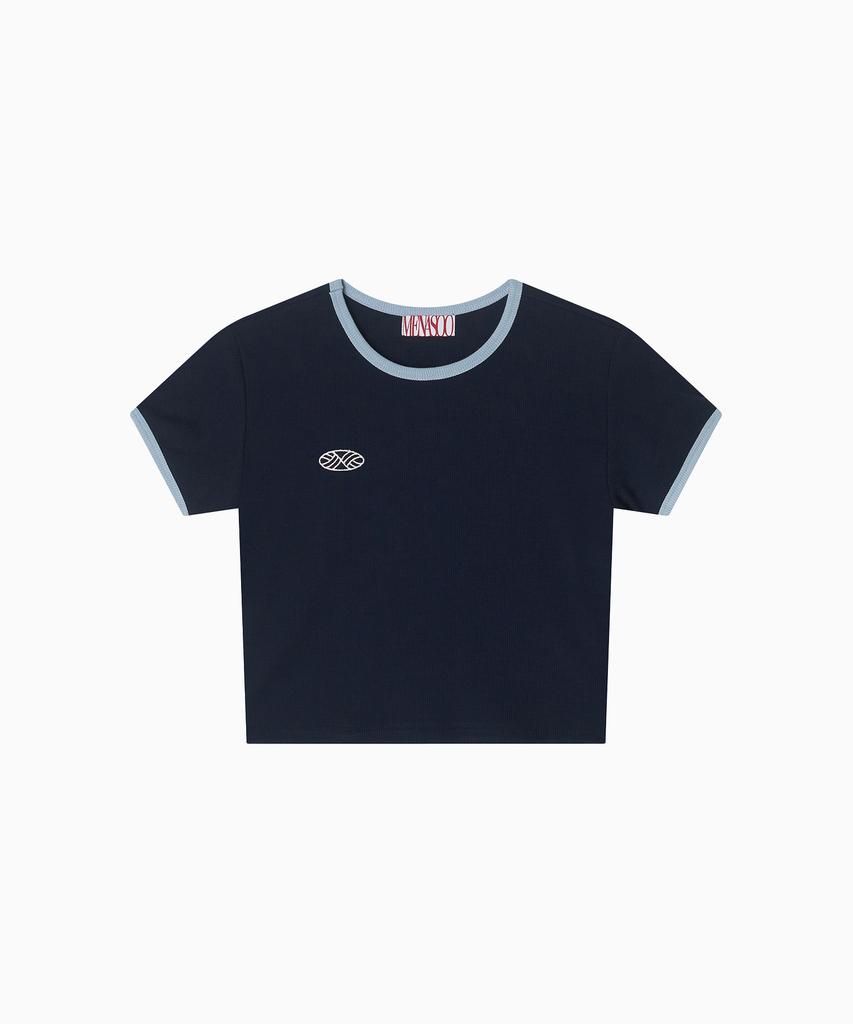 Minasu Mns Span Crop T Shirt_Navy