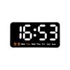 Digital Wall Clock With Temperature And Led Display For Living Room Decor