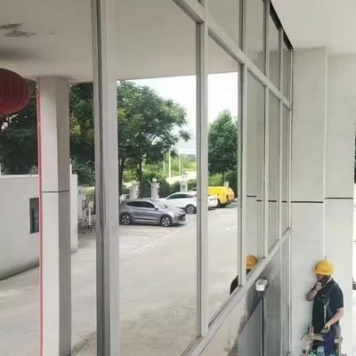 Film per Finestre a Specchio Lunghezza 1-4 Metri Privacy Diurna Visione Unidirezionale Autoadesivo Tonalità di Protezione Solare per Vetro Finestra
