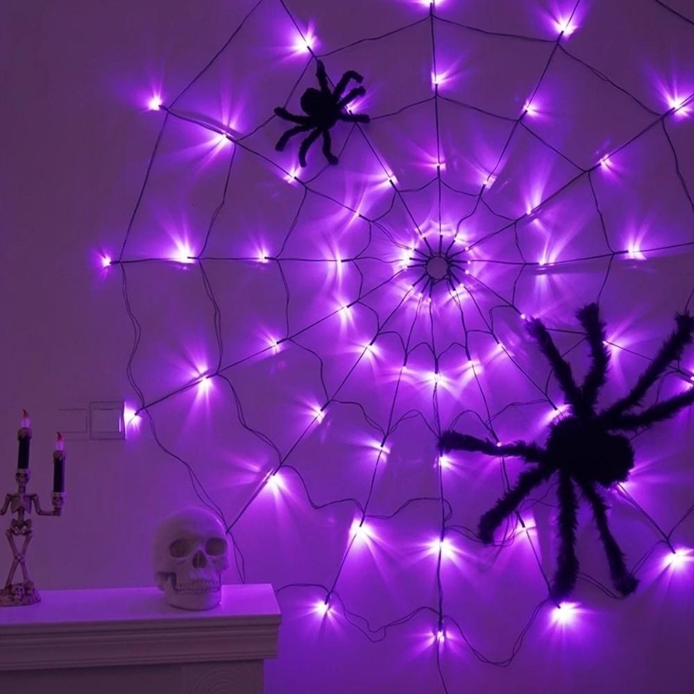 70 Lamp Spider Web Light Waterproof Haunted House Light New Party String Lighting  Atmosphere Decor